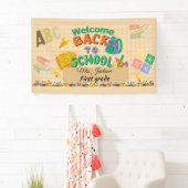 Aangepaste klaslokaal docentennaam banner | Helder (Insitu)