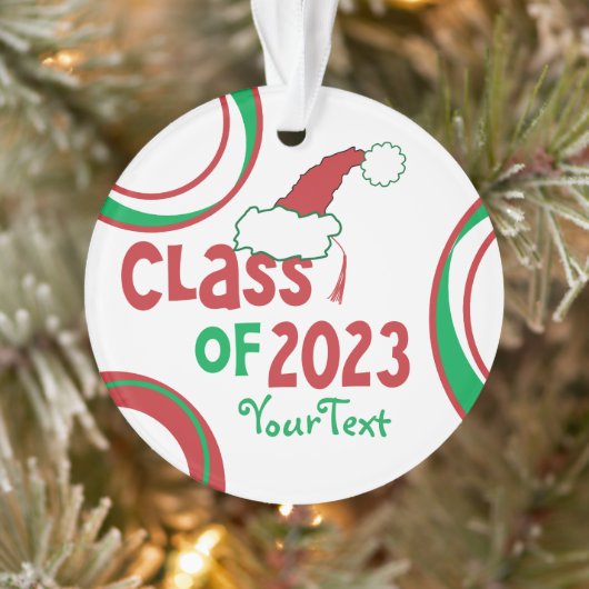 Aangepaste klasse 2023 © Afstudeerder Tassel Holid Ornament (Boom)