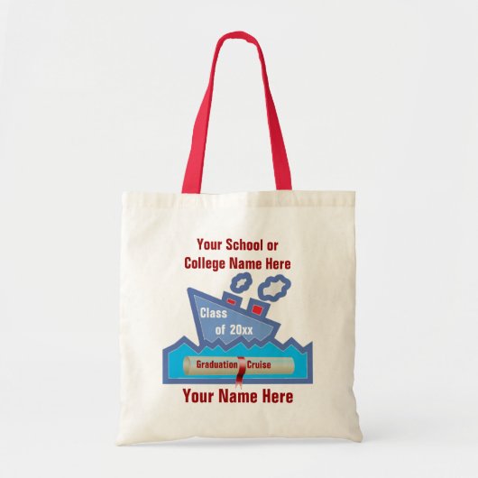 Aangepaste klasse afstuderen tote bag (Voorkant)