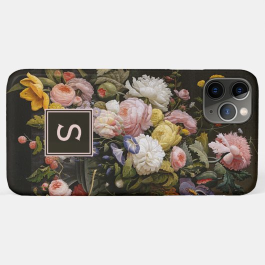 Aangepaste Klasse Chic Bloemen Fijne Kunst Schilde Case-Mate iPhone Case (Achterkant (horizontaal))
