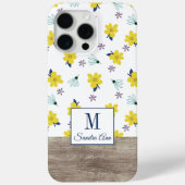 Aangepaste Klasse Lentebloemen Bloem Kunstpatroon Case-Mate iPhone Case (Achterkant)