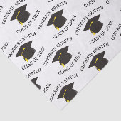 Aangepaste klasse met 20xx zwart gegraveerde Cap-c Tissuepapier (Detail)