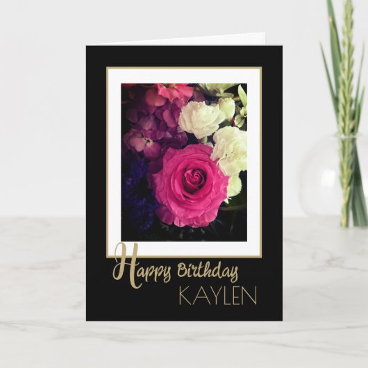 Aangepaste klasse! Mooie Happy Birthday Kaart (Voorkant)