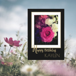Aangepaste klasse! Mooie Happy Birthday Kaart