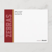 Aangepaste klasse Reunion Save-the-Date kondiging Briefkaart (Achterkant)