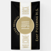 Aangepaste klasse Reunion Welkome back-banner Spandoek (Verticaal)