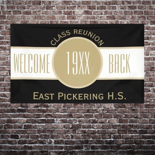 Aangepaste klasse Reunion Welkome back-banner Spandoek