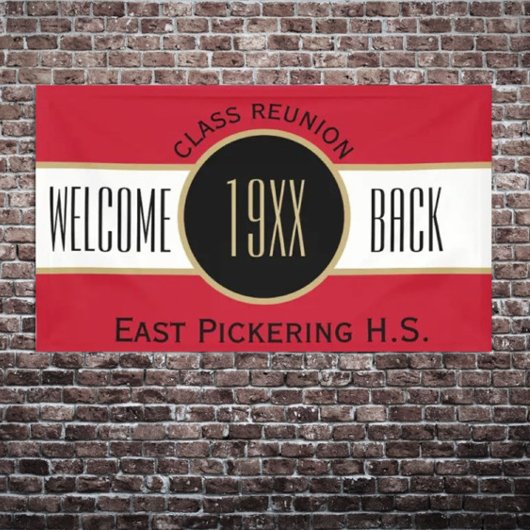 Aangepaste klasse Reunion Welkome back-banner Spandoek