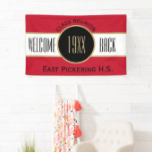 Aangepaste klasse Reunion Welkome back-banner Spandoek (Insitu)