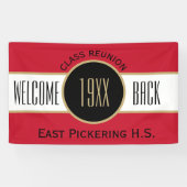 Aangepaste klasse Reunion Welkome back-banner Spandoek (Horizontaal)