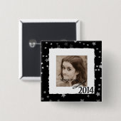 Aangepaste klasse van 2014 Afstuderen Foto Lijsten Vierkante Button 5,1 Cm (Voorkant /achterkant)