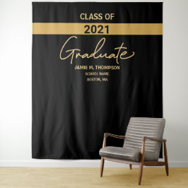 Aangepaste Klasse van 2021 Afstudeerafstuderen Wandkleed