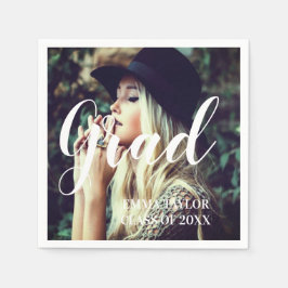 Aangepaste Klasse van 2023 Foto Afstuderen Typogra Servet