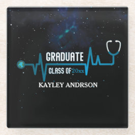 Aangepaste klasse van 2025 toekomstige arts glazen onderzetter