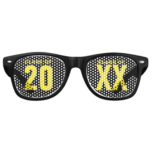 Aangepaste KLASSE van Afstuderen Fun Retro Zonnebril (Voorkant)