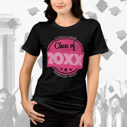 Aangepaste klasse van  Afstuderen naam Tri-Blend Shirt