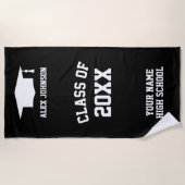 Aangepaste klasse van badhanddoeken voor afstudere strandlaken (Voorkant)