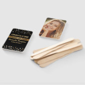 Aangepaste klasse van de gouden zwarte Afstuderen  Handwaaier (Niet-gemonteerd)