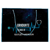 Aangepaste klasse van de toekomstige verpleegkundi groot cadeauzakje (Achterkant)