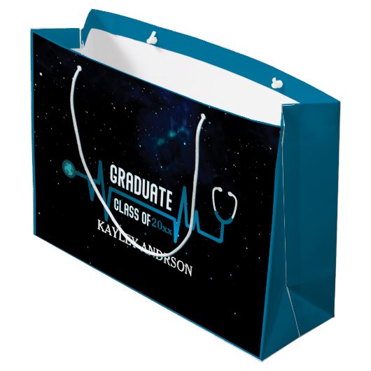 Aangepaste klasse van de toekomstige verpleegkundi groot cadeauzakje (Achterkant Gekanteld)