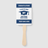 Aangepaste klasse van foto van afgestudeerden in d handwaaier (Voorkant)