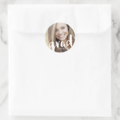 Aangepaste klasse van het Afstudeerder 2016 Envelo Ronde Sticker (Tas)