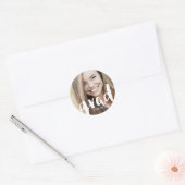 Aangepaste klasse van het Afstudeerder 2016 Envelo Ronde Sticker (Envelop)
