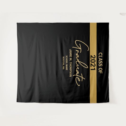 Aangepaste klasse van het Afstuderen afstuderen va Wandkleed (Voorkant (horizontaal))