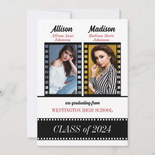 Aangepaste klasse van tweekleppige graden in rood kaart (Voorkant)