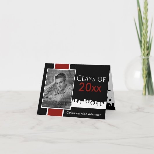 Aangepaste klasse van [YEAR] Afstuderen Aankondigi (Voorkant)