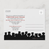 Aangepaste klasse van [YEAR] Afstuderen Aankondigi Uitnodiging Briefkaart (Achterkant)
