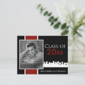 Aangepaste klasse van [YEAR] Afstuderen Aankondigi Uitnodiging Briefkaart (Staand voorkant)