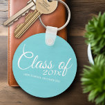 Aangepaste klasse voor Afstuderen of Reunion Aqua Sleutelhanger<br><div class="desc">Voeg 2022 of een ander jaar toe. Dit kan worden gebruikt voor de middelbare school,  de universiteit,  de handelsschool,  de verpleegkundigen of alle afstudeerders partijen.</div>