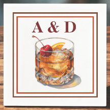 Aangepaste Klassieke Cocktail / Koppel Initiaal