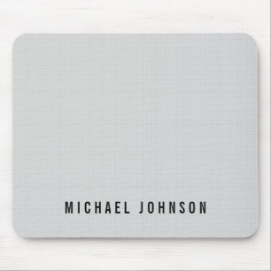 Aangepaste klassieke Faux Linen Silver Grey Muismat