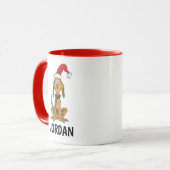 Aangepaste Klassieke Grinch | Max - Kerstman Hoed  Mok (Voorkant links)
