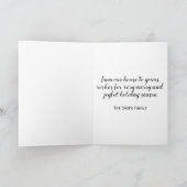 aangepaste klassieke kerstkaart winterscène kaart (Binnen)