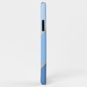 Aangepaste klassieke licht medium donkerblauwe art Case-Mate iPhone case (Achterkant/rechts)