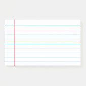 Aangepaste, klassieke, met blauwe voering aangebra post-it® notes (Voorkant)