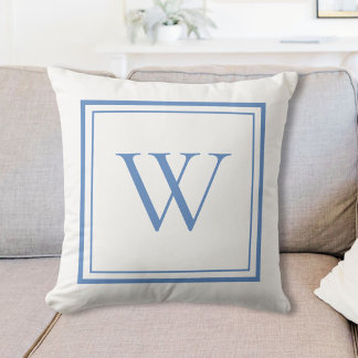 Aangepaste Klassieke Monogram Initiaal Naam Kussen