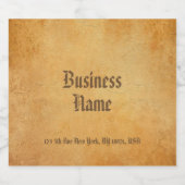 Aangepaste klassieke nostalgische oud papier look bier etiket (Enkel label)