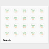 Aangepaste klassieke ronde stickers, formaat: vel hart sticker (Vel)