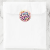 Aangepaste klassieke ronde stickers, formaat: vel  sticker (Tas)