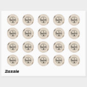 Aangepaste klassieke ronde stickers, formaat: vel sticker (Vel)