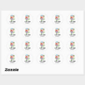 Aangepaste klassieke ronde stickers, formaat: vel sticker (Vel)