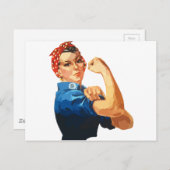 Aangepaste klassieke rosie de Riveter Briefkaart (Voorkant / Achterkant)