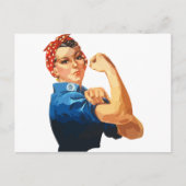 Aangepaste klassieke rosie de Riveter Briefkaart (Voorkant)