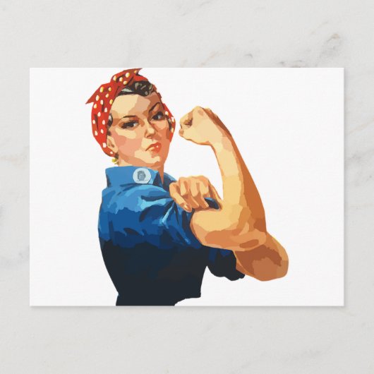 Aangepaste klassieke rosie de Riveter Briefkaart (Voorkant)