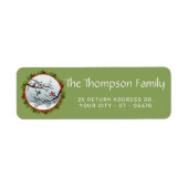 Aangepaste klassieke vogeltjes Sneeuwnaalden Rode Etiket (Voorkant)