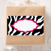 Aangepaste klassieke zebra-labels etiket (Insitu)